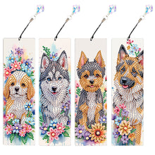 Load image into Gallery viewer, 4Pcs Special Shape Feather 5D DIY Diamond Painting Bookmark for Reading Day Gift