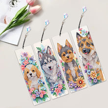Load image into Gallery viewer, 4Pcs Special Shape Feather 5D DIY Diamond Painting Bookmark for Reading Day Gift