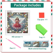 Load image into Gallery viewer, Diamond Painting - Partial Special Shaped - Christmas Atmosphere Angel (30*30CM)