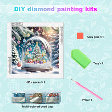 Load image into Gallery viewer, Diamond Painting - Partial Special Shaped - Christmas Atmosphere Crystal Tree (30*30CM)