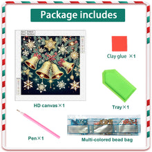 Load image into Gallery viewer, Diamond Painting - Partial Special Shaped - Christmas Atmosphere Bell (30*30CM)