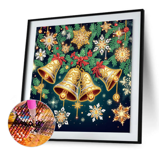 Diamond Painting - Partial Special Shaped - Christmas Atmosphere Bell (30*30CM)