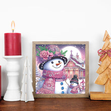 Load image into Gallery viewer, Diamond Painting - Partial Special Shaped - Christmas Atmosphere Snowman (30*30CM)
