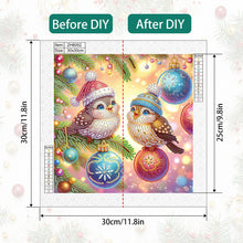 Load image into Gallery viewer, Diamond Painting - Partial Special Shaped - Christmas Bird (30*30CM)