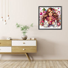Load image into Gallery viewer, AB Diamond Painting - Full Round - Christmas Girl (40*40CM)