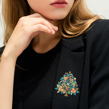 Load image into Gallery viewer, 4Pcs Acrylic Special Shaped Christmas Tree 5D DIY Diamond Art Brooch Jewelry Kit