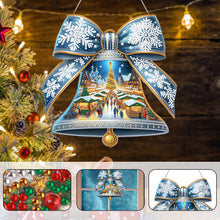 Load image into Gallery viewer, Acrylic Special Shaped Snowflake Bell DIY Diamond Painting Hanging Ornaments Kit