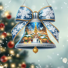 Load image into Gallery viewer, Acrylic Special Shaped Snowflake Bell DIY Diamond Painting Hanging Ornaments Kit