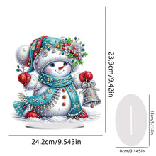 Load image into Gallery viewer, Acrylic Christmas Snowman Desktop Diamond Art Kits Rhinestones Desktop Ornaments