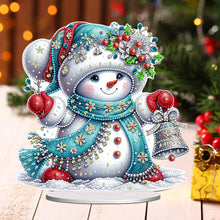 Load image into Gallery viewer, Acrylic Christmas Snowman Desktop Diamond Art Kits Rhinestones Desktop Ornaments