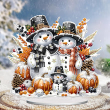 Load image into Gallery viewer, Acrylic Christmas Snowman Desktop Diamond Art Kits Rhinestones Desktop Ornaments