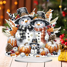 Load image into Gallery viewer, Acrylic Christmas Snowman Desktop Diamond Art Kits Rhinestones Desktop Ornaments