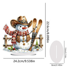 Load image into Gallery viewer, Acrylic Christmas Snowman Desktop Diamond Art Kits Rhinestones Desktop Ornaments