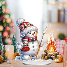 Load image into Gallery viewer, Acrylic Christmas Snowman Desktop Diamond Art Kits Rhinestones Desktop Ornaments