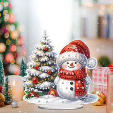 Load image into Gallery viewer, Acrylic Christmas Snowman Desktop Diamond Art Kits Rhinestones Desktop Ornaments