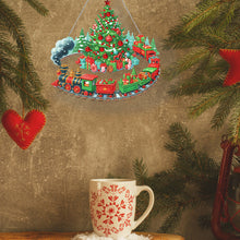 Load image into Gallery viewer, Christmas Acrylic Special Shape Santa Claus 5D DIY Diamond Painting Dots Pendant