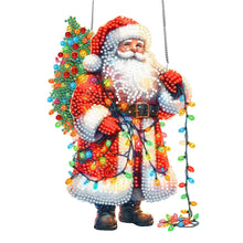 Load image into Gallery viewer, Christmas Acrylic Special Shape Santa Claus 5D DIY Diamond Painting Dots Pendant