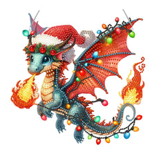 Load image into Gallery viewer, Christmas Acrylic Special Shape Santa Claus 5D DIY Diamond Painting Dots Pendant