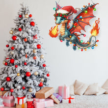 Load image into Gallery viewer, Christmas Acrylic Special Shape Santa Claus 5D DIY Diamond Painting Dots Pendant