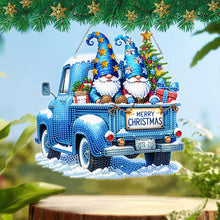 Load image into Gallery viewer, Christmas Acrylic Special Shape Santa Claus 5D DIY Diamond Painting Dots Pendant