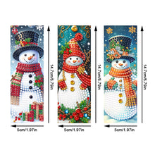 Load image into Gallery viewer, 3Pcs Christmas Special Shape Cat Diamond Painting Bookmark for Reading Day Gift