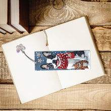Load image into Gallery viewer, 3Pcs Christmas Special Shape Cat Diamond Painting Bookmark for Reading Day Gift