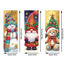 Load image into Gallery viewer, 3Pcs Christmas Special Shape Cat Diamond Painting Bookmark for Reading Day Gift