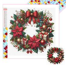 Load image into Gallery viewer, Diamond Painting - Full Square - Christmas wreath (30*30CM)