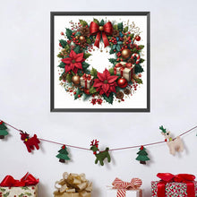 Load image into Gallery viewer, Diamond Painting - Full Square - Christmas wreath (30*30CM)