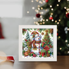 Load image into Gallery viewer, Diamond Painting - Partial Special Shaped - Winter snowman with framed (19.2*19.2CM)
