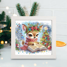 Load image into Gallery viewer, Diamond Painting - Partial Special Shaped - Reading elk with framed (19.2*19.2CM)