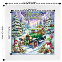 Load image into Gallery viewer, Diamond Painting - Partial Special Shaped - Santa Claus car with framed (19.2*19.2CM)