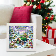 Load image into Gallery viewer, Diamond Painting - Partial Special Shaped - Santa Claus car with framed (19.2*19.2CM)