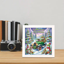 Load image into Gallery viewer, Diamond Painting - Partial Special Shaped - Santa Claus car with framed (19.2*19.2CM)