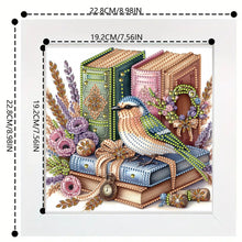 Load image into Gallery viewer, Diamond Painting - Partial Special Shaped - Book bird with framed (19.2*19.2CM)