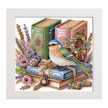 Load image into Gallery viewer, Diamond Painting - Partial Special Shaped - Book bird with framed (19.2*19.2CM)