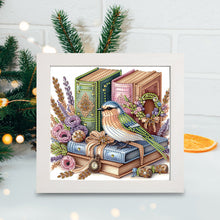 Load image into Gallery viewer, Diamond Painting - Partial Special Shaped - Book bird with framed (19.2*19.2CM)