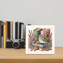 Load image into Gallery viewer, Diamond Painting - Partial Special Shaped - Book bird with framed (19.2*19.2CM)