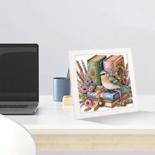 Load image into Gallery viewer, Diamond Painting - Partial Special Shaped - Book bird with framed (19.2*19.2CM)