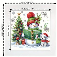 Load image into Gallery viewer, Diamond Painting - Partial Special Shaped - Christmas snowman with framed (19.2*19.2CM)
