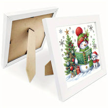 Load image into Gallery viewer, Diamond Painting - Partial Special Shaped - Christmas snowman with framed (19.2*19.2CM)