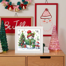 Load image into Gallery viewer, Diamond Painting - Partial Special Shaped - Christmas snowman with framed (19.2*19.2CM)