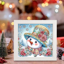 Load image into Gallery viewer, Diamond Painting - Partial Special Shaped - Christmas snowman with framed (19.2*19.2CM)