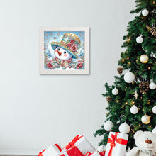 Load image into Gallery viewer, Diamond Painting - Partial Special Shaped - Christmas snowman with framed (19.2*19.2CM)