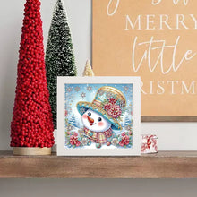 Load image into Gallery viewer, Diamond Painting - Partial Special Shaped - Christmas snowman with framed (19.2*19.2CM)