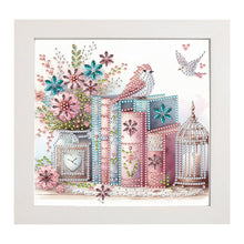 Load image into Gallery viewer, Diamond Painting - Partial Special Shaped - Book bird with framed (19.2*19.2CM)