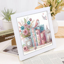 Load image into Gallery viewer, Diamond Painting - Partial Special Shaped - Book bird with framed (19.2*19.2CM)