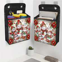Load image into Gallery viewer, Diamond Painting Hanging Storage Bag Diamond Art Organizer Box (Snowman Family)