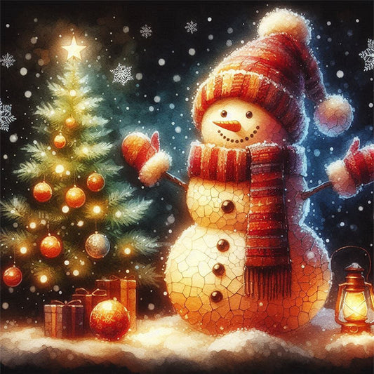 Diamond Painting - Full Square - Snowman (30*30CM)