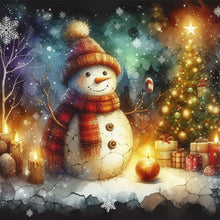 Load image into Gallery viewer, Diamond Painting - Full Square - Snowman (30*30CM)